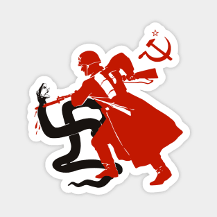 Death To The Fascist Beast - Soviet Propaganda Magnet