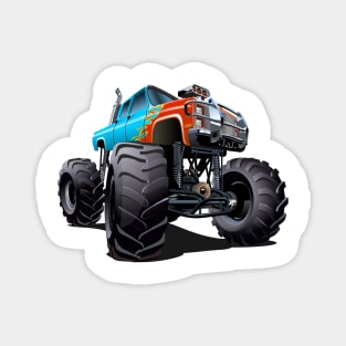 Cartoon monster truck Magnet