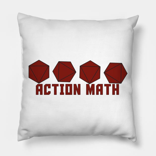 Action Math Pillow by nochi