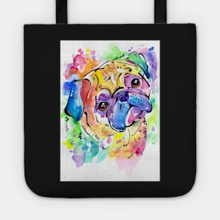 Pugsly - A watercolour pug portrait Tote