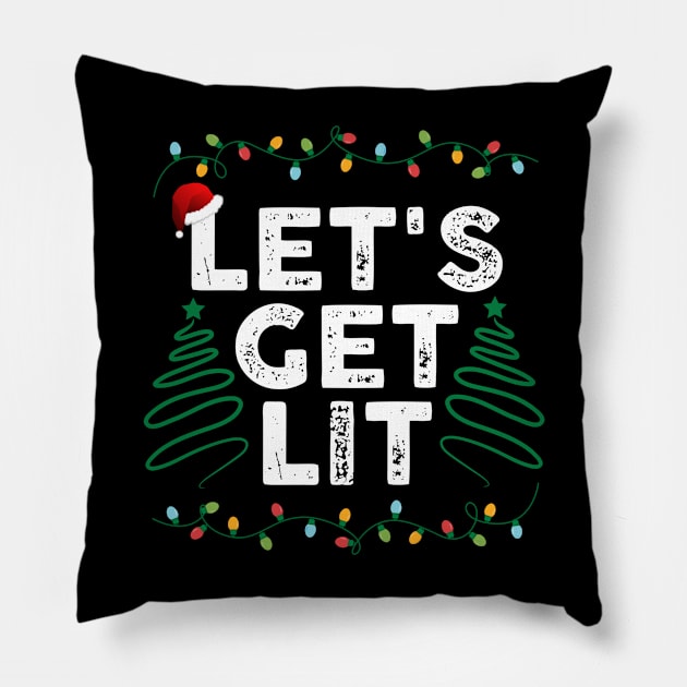 lets get lit Pillow by BaderAbuAlsoud