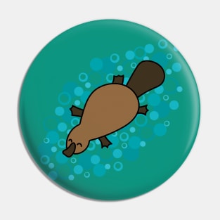 Swimming Platypus Pin