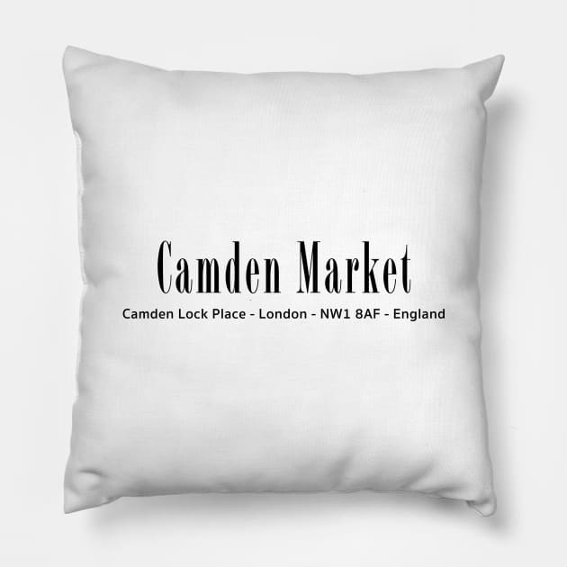 Camden Lock Market london Pillow by downundershooter