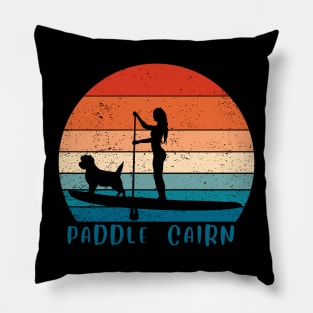 Funny Gifts For Padle Board And Cairn Terrier Fans Pillow