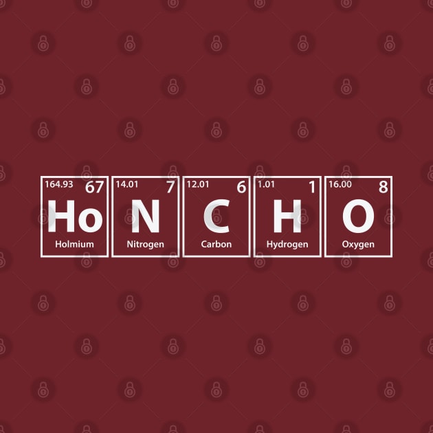 Honcho (Ho-N-C-H-O) Periodic Elements Spelling by cerebrands