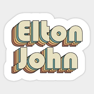 Elton John Lyrics Stickers for Sale