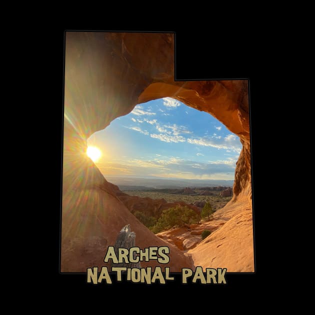 Utah Outline (Arches National Park - Partition Arch) by gorff