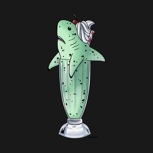 Mint Choco Chip Milkshark by lizstaley