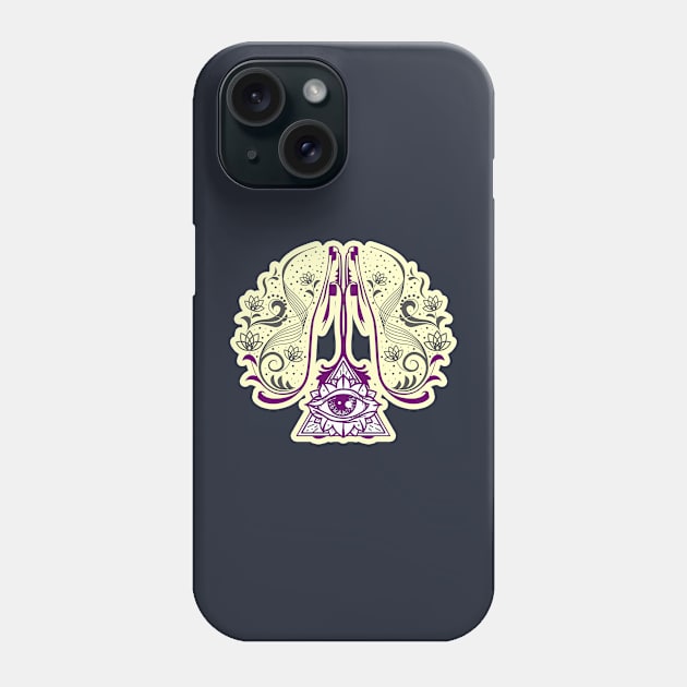 Purple eye design art Phone Case by BE MY GUEST MARKETING LLC