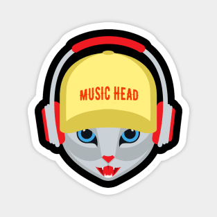 Music Head Magnet