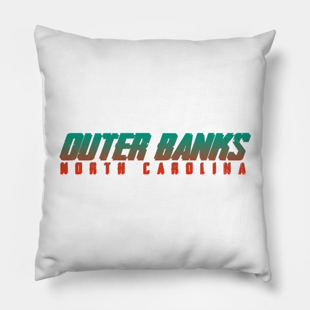 outer banks nc Pillow by dreamiedesire