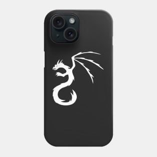 Tribal Winged Dragon Tattoo White Phone Case