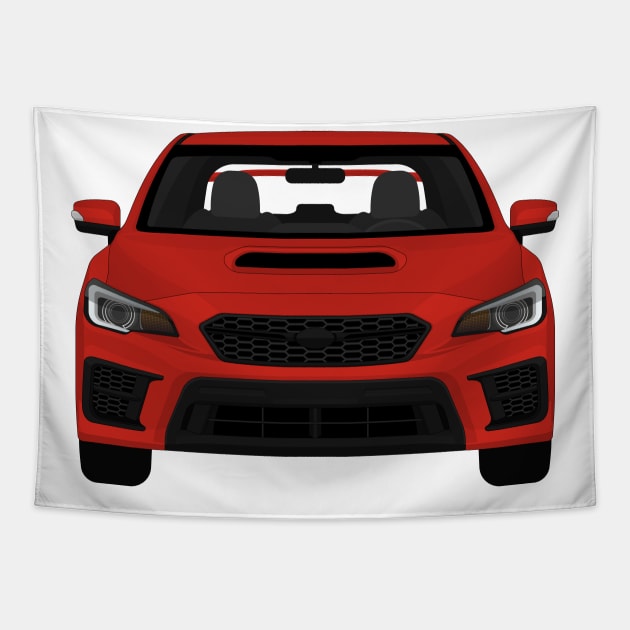 Wrx sti Pure-red Tapestry by VENZ0LIC