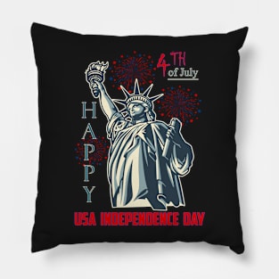 Happy 4th of July USA Independence Day t-shirt Pillow