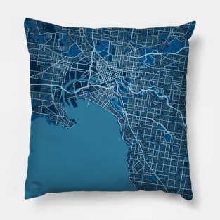 Melbourne - Australia Peace City Map Pillow