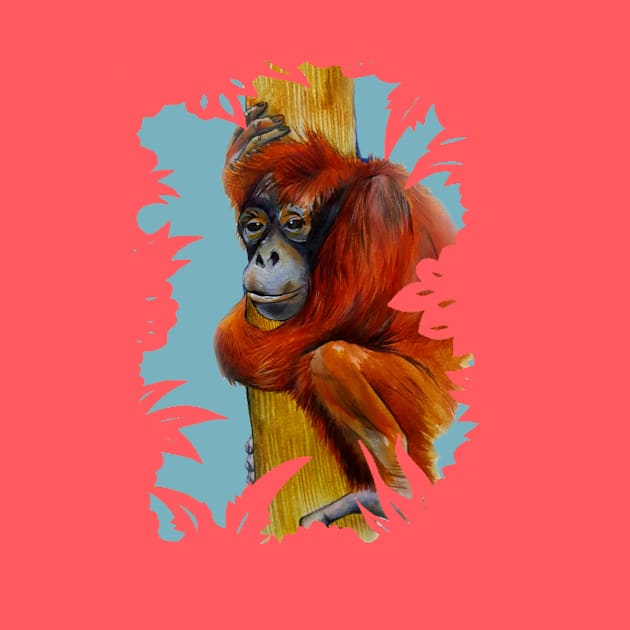 Orangutan by IndiasIllustrations