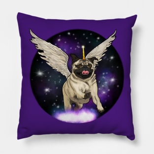 Pugicorn Pugasus in Space! Pillow