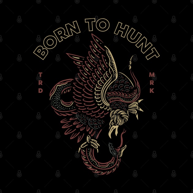 eagle born to hunt by Mako Design 