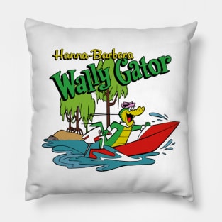 Wally Gator Motor Boating Pillow