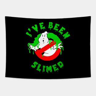 I've Been Slimed Ghost Classic Logo 2 Tapestry