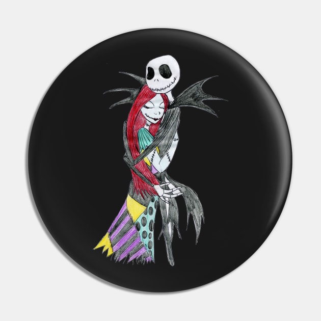 Jack and Sally Pin by giuliadrawsstuff