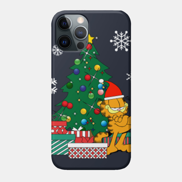 Garfield Around The Christmas Tree - Garfield - Phone Case