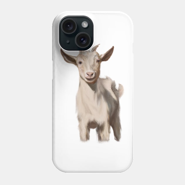 Cute Goat Drawing Phone Case by Play Zoo