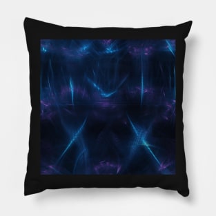 Neon Trippy EDM Festival Rave Pattern Pillow