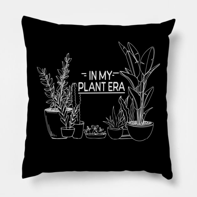 In-My-Plant-Era Pillow by Junalben Mamaril