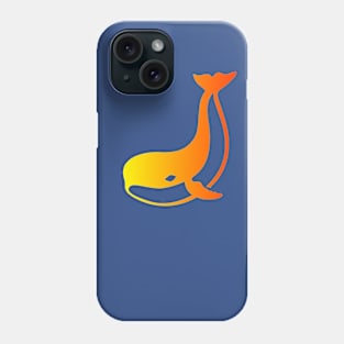 whale sunset gradient Phone Case