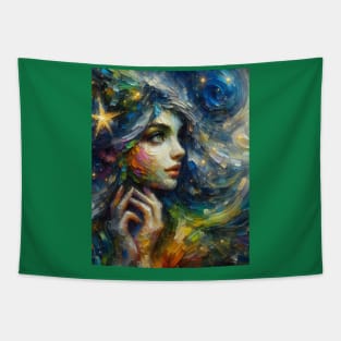 Irish Fairy at Starry Night Tapestry