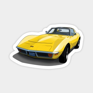 1970 Corvette Stingray in Daytona Yellow Magnet
