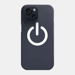 Minimal power button Phone Case