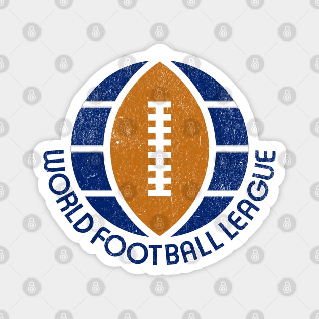 Retro Football League Defunct World Football League Magnet by Yesteeyear