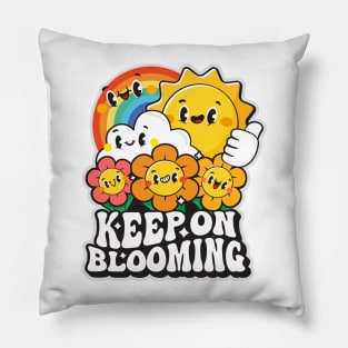 Keep on Blooming! Pillow