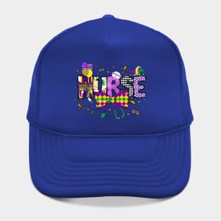 Coquette Bow Nurse Mardi Gras RN ICU NICU ER Scrub Carnival Hat