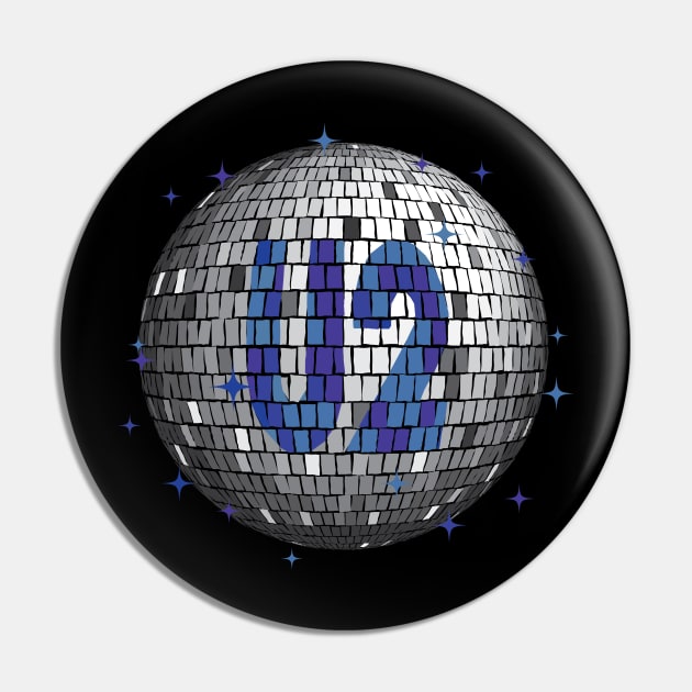 U2 Disco Ball | Blue Room Pin by Rad Love