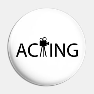 Acting creative artwork Pin