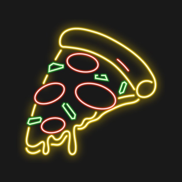 Neon Pizza by Shadowbyte91