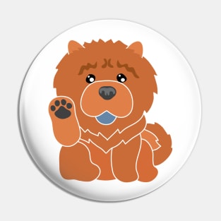 Lucky Chow (Red) Pin