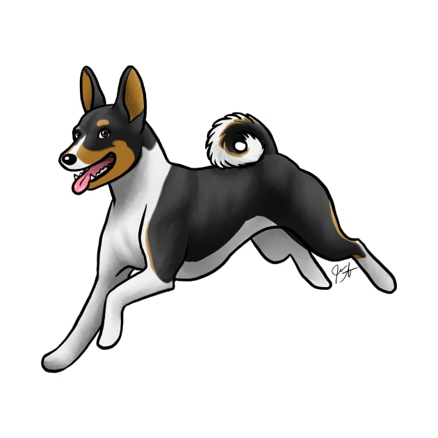 Dog - Basenji - Tri-Color by Jen's Dogs Custom Gifts and Designs