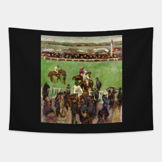 at the races longchamp 1894 - Pierre Bonnard Tapestry by Kollagio