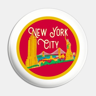 NYC Vintage Decal Pin