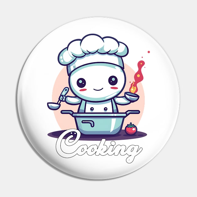 Cooking is my life Pin by Printashopus