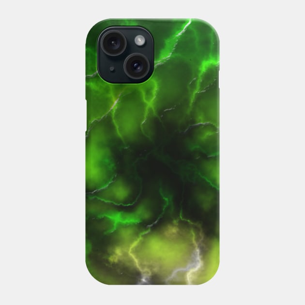 Lightning ride (green) Phone Case by Sinmara