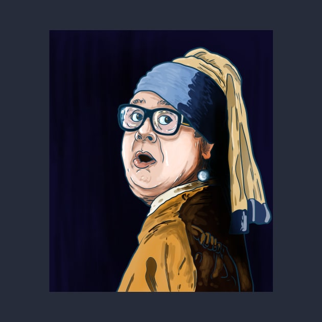 DeVito With A Pearl Earring by Harley Warren