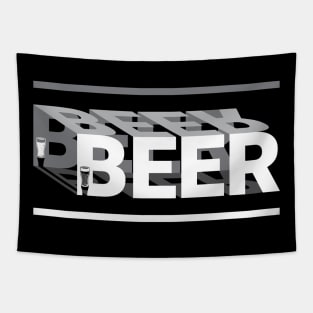 Beer Word Perspective Tapestry