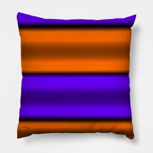 Orange & Purple Horizontal Stripes Pillow