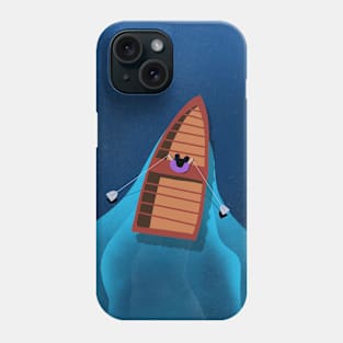 Boat on lake Phone Case