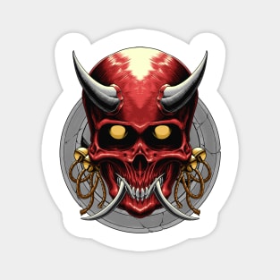 Oni Red Skull Magnet